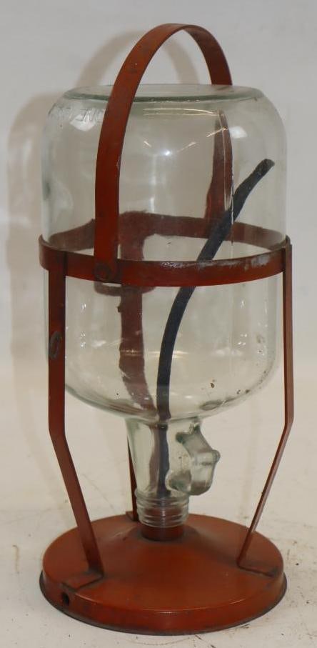 1 Gallon Glass Battery Filler Bottle and Stand: 7x8x15
