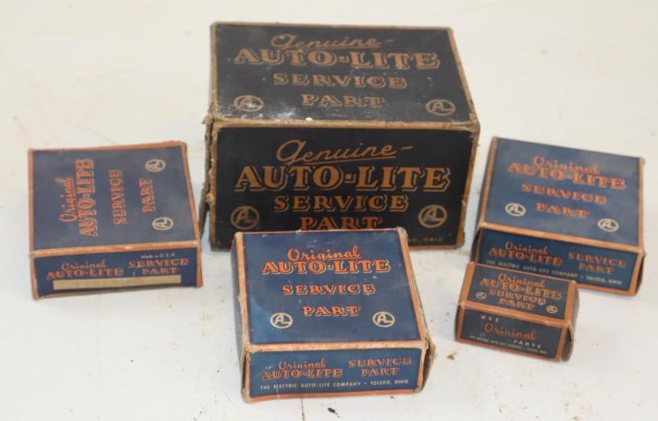 Group of 5 Auto-Lite Service Parts In Original Boxes (1 of 7)