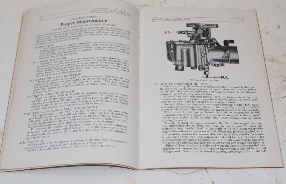 1929 Willys-Overland Model 98B Operations Manual - 2