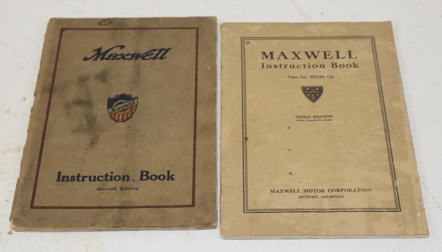 Group of 2 1910s Maxwell Motor Car Instruction Books (1 of 4)