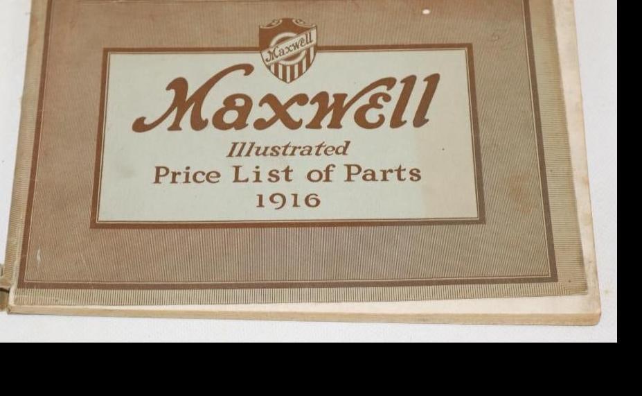 1916 Maxwell Motor Car Illustrated Price Book of Motor Cars: 9x6 Cover Is Lose
