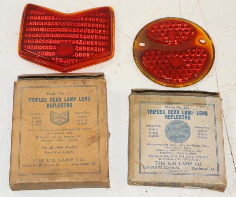 Group of 2 Triflex Rear Lamp Reflector Lense In Original Boxes (1 of 4)