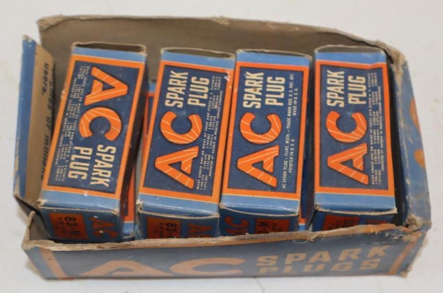 Group of 8 AC Spark Plugs in Original Boxes: 3x1x1 Each