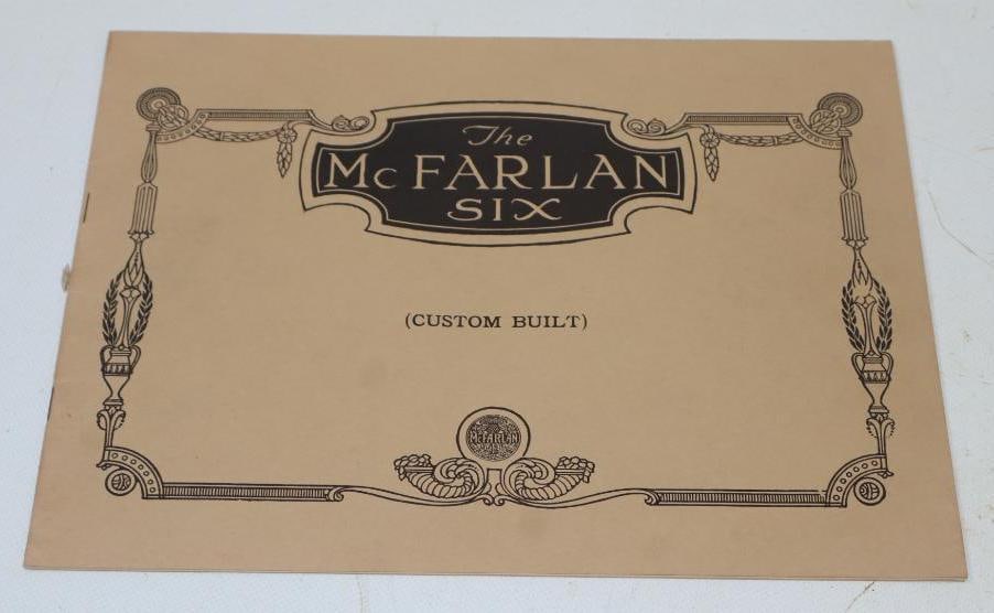 1920's The McFarlan Six Dealership Brochure Book: 11x8.5
