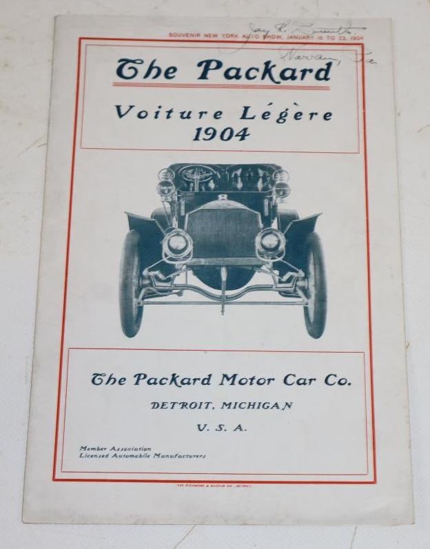 1904 New York Auto Show The Packard Motor Car Souvenir Book (1 of 4)