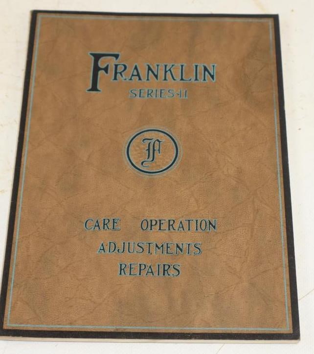 1925 Franklin Motor Car Series II Operation Manual (1 of 4)