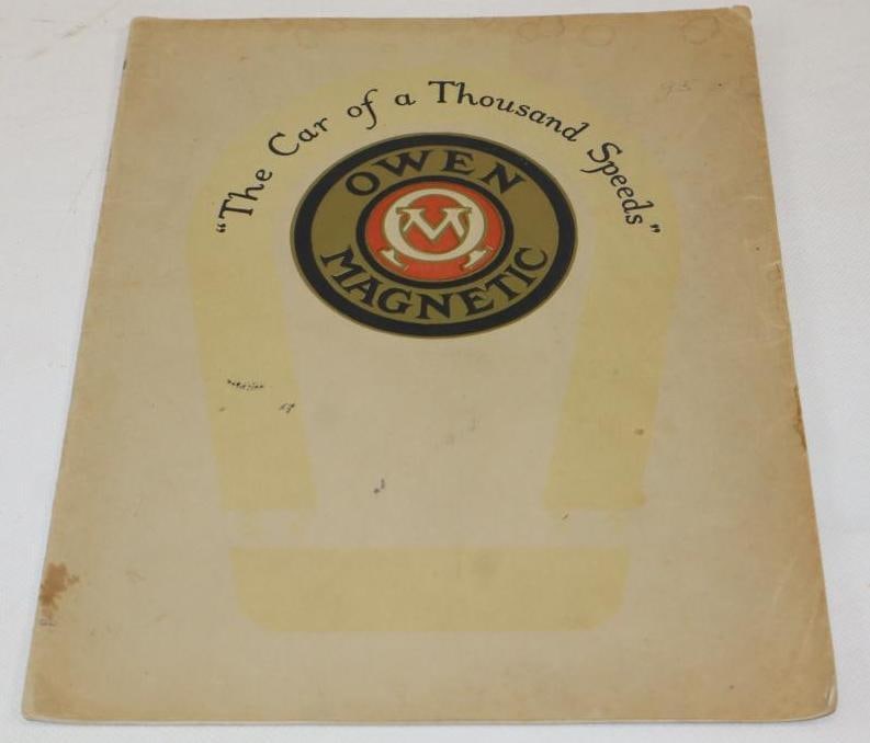 1910's Owen Magnetic Dealership Brochure Book: 9x11.5