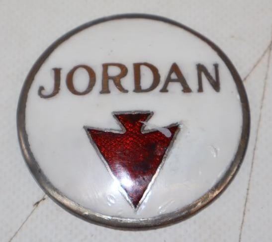 1916-28 Jordan Motor Car Cloisonne Radiator Emblem: 2.25x2.25