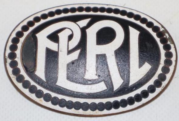 1920's Perl Cloisonne Radiator Emblem: 2.75x2