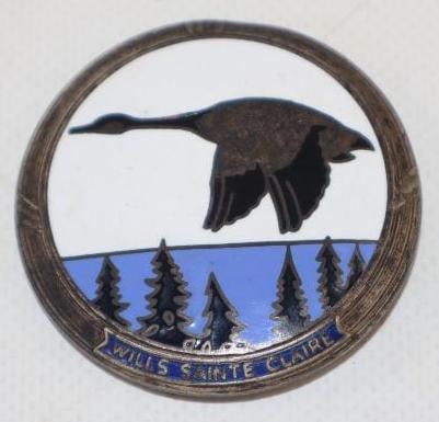 1921-22 Wills Sainte Claire Cloisonne Radiator Emblem: 2x2