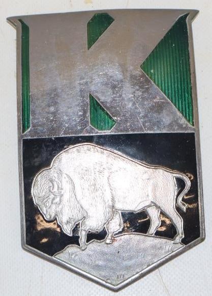 1947-48 Kaiser Cloisonne Radiator Emblem (1 of 2)