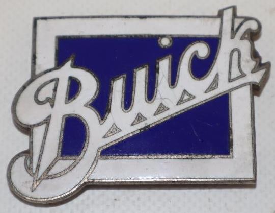 1920s Buick Cloisonne Radiator Emblem: 2.25x1.75