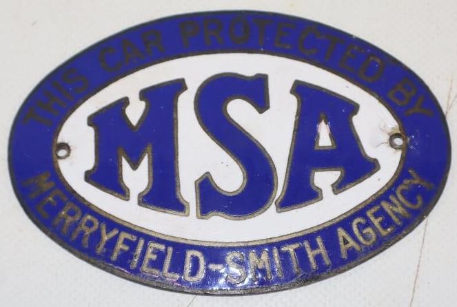 MSA Cloisonne Radiator Badge (1 of 2)
