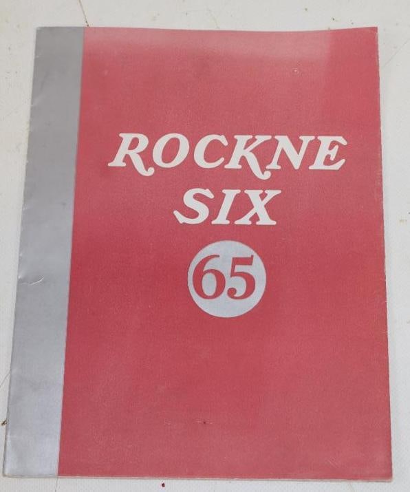 1920s Rockney's Six 65 Dealership Brochure: 7.25x9.25