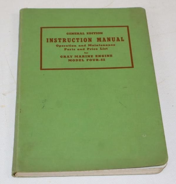 1942 Gray Marine Motor Company Instruction Manual and Price List (1 of 3)