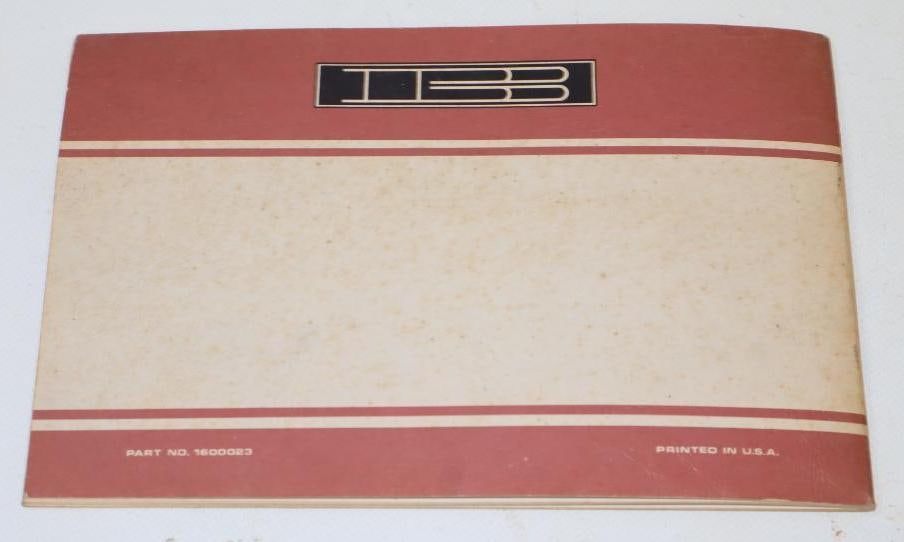 Bricklin Vehicle Owners Manual - 4