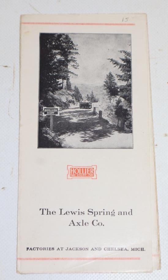 1910's Hollier Eight Dealership Brochure: 3.5x7