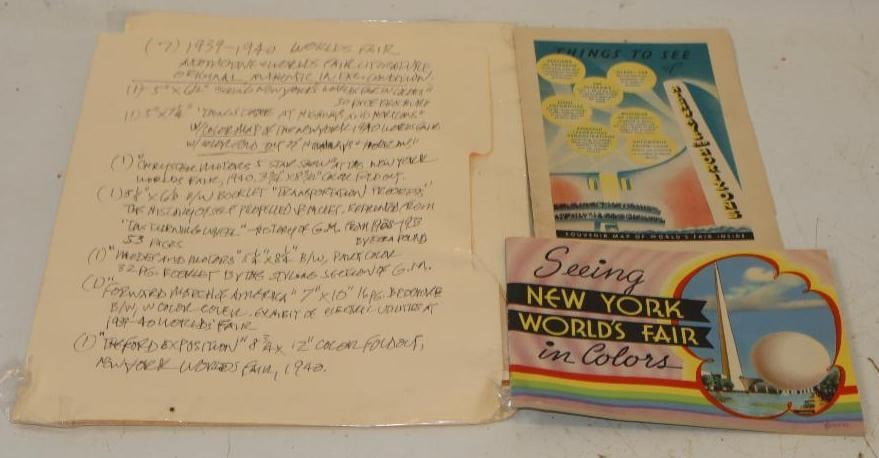 Group of 2 1934 Worlds Fair Seeing New York In Colors And 1940 Things To See Brochures (1 of 5)