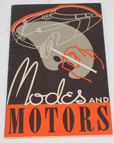 1937 Modes And Motors GM Styling Influences Book: 5x.25x8.25
