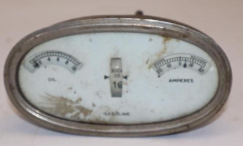 Early Buick 6 Cluster Gauge - 2