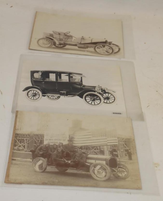 Group of 3 Early Automobile Black And White Photos (1 of 4)