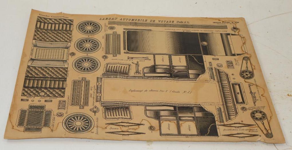 Turn of the Century Landau Automobile De Voyage Unused Paper Model Kit (1 of 4)