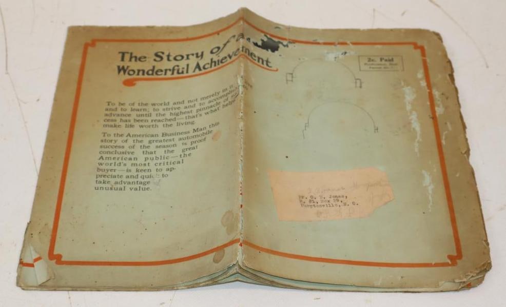 1914 Haynes "Light Six" Motor Car Fold Out Mailer Advertisement (1 of 3)