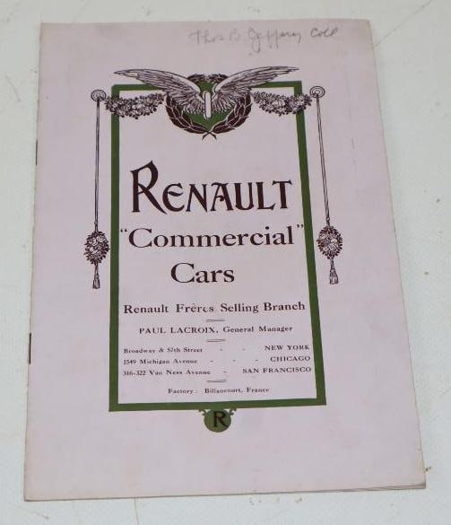 1909 Renault Commercial Car Dealership Booklet (1 of 3)