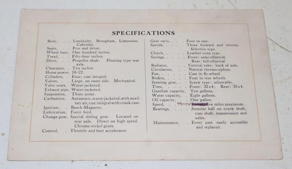 1908 Thomas Town Car Dealership Brochure - 3
