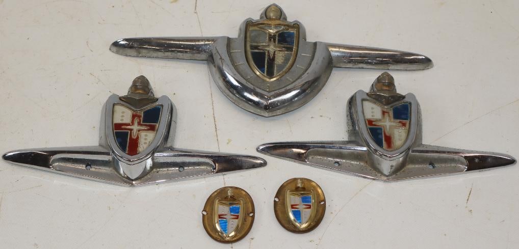 Group of 5 Lincoln Emblems: Largest is 12x5.5x1