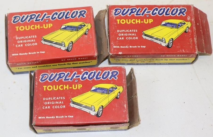 Group of 3 Dupli-Color Automobile Touch Up Kits: 4.5x2.75x1.5 Each
