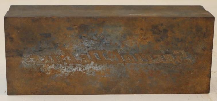 Special Deluxe Script Fender Emblem Cast Iron Mold (1 of 4)