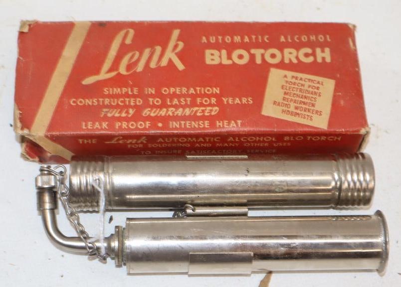 Lenk Automatic Alcohol Blotorch in Original Box: 6x2x1
