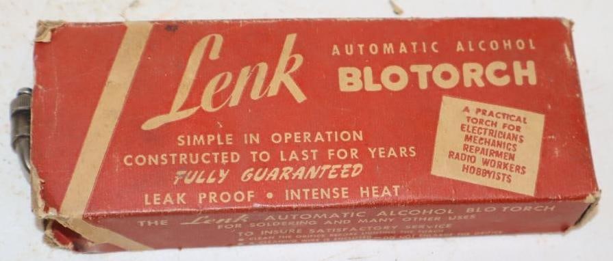 Lenk Automatic Alcohol Blotorch in Original Box - 2