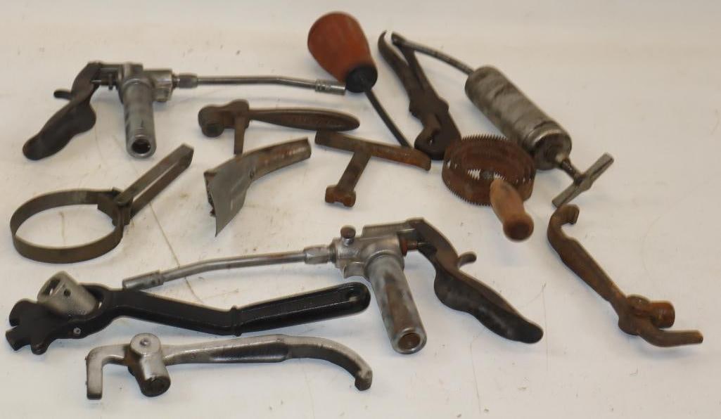 Group of 13 Automobile Related Tools and Grease Guns (1 of 12)