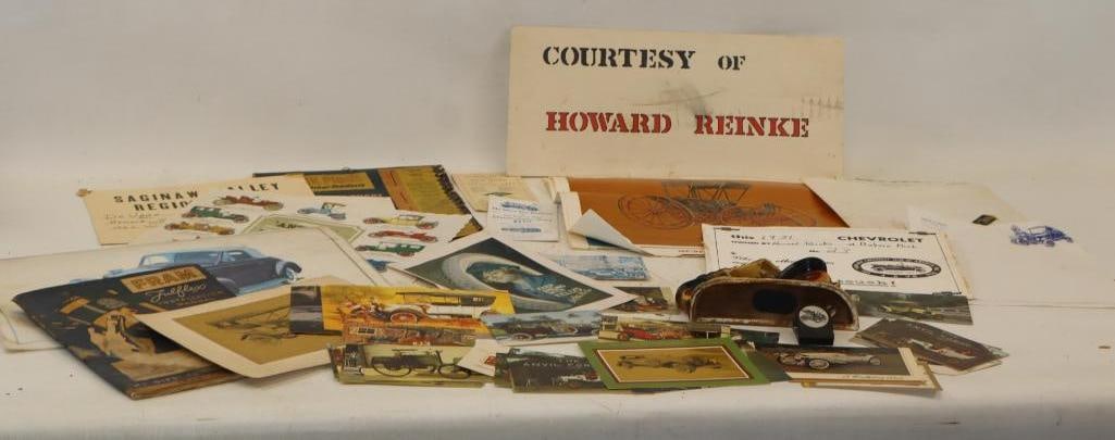 Large Group of Automobile Advertisement Prints, Chandalier and Other D?cor Items (1 of 20)