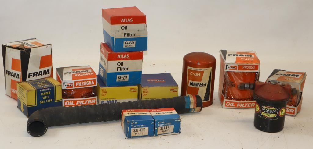 Group of 14 Automobile Filters, Caps and Thermostats in Original Boxes (1 of 10)