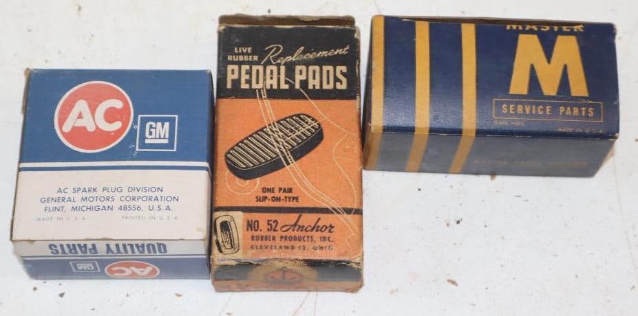 Group of 3 GM and Other Replacement Parts in Original Boxes: 2x1.25x3.5