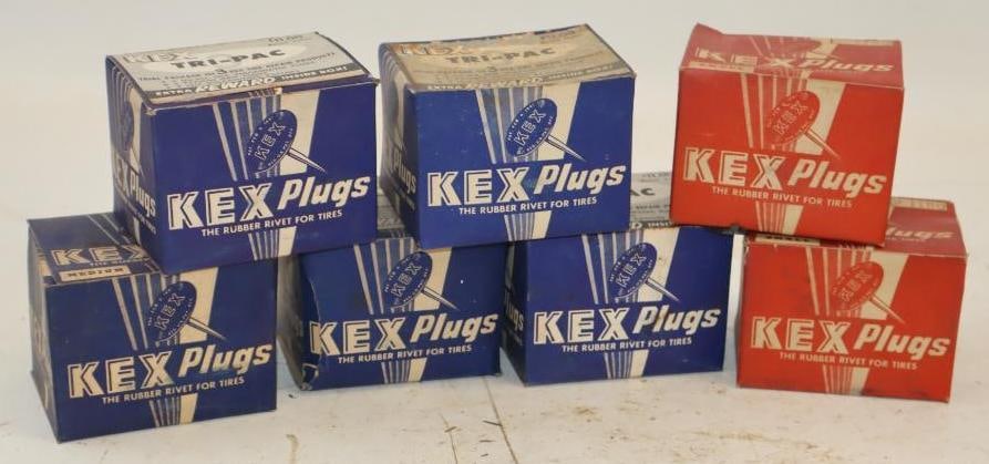 Group of 7 Kex Tire Repair Plugs in Original Boxes (1 of 3)