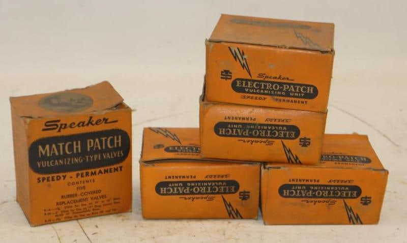 Group of 5 Speaker Electro-Patch Vulcanizing Unit in Original Boxes (1 of 3)