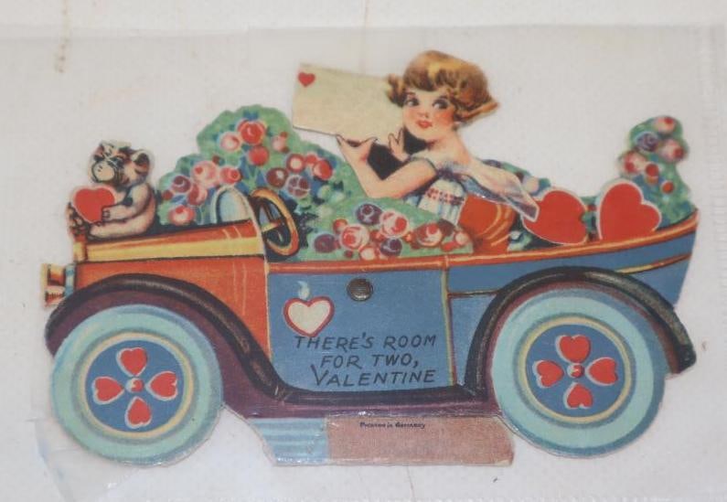 There is Room For Two 1920s German Valentine: 4x3