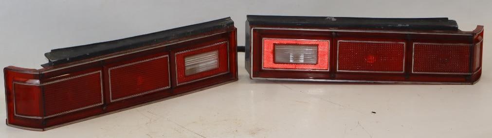 Pair of 1980s Chey Citation Tail Lights: 24x5x7.5