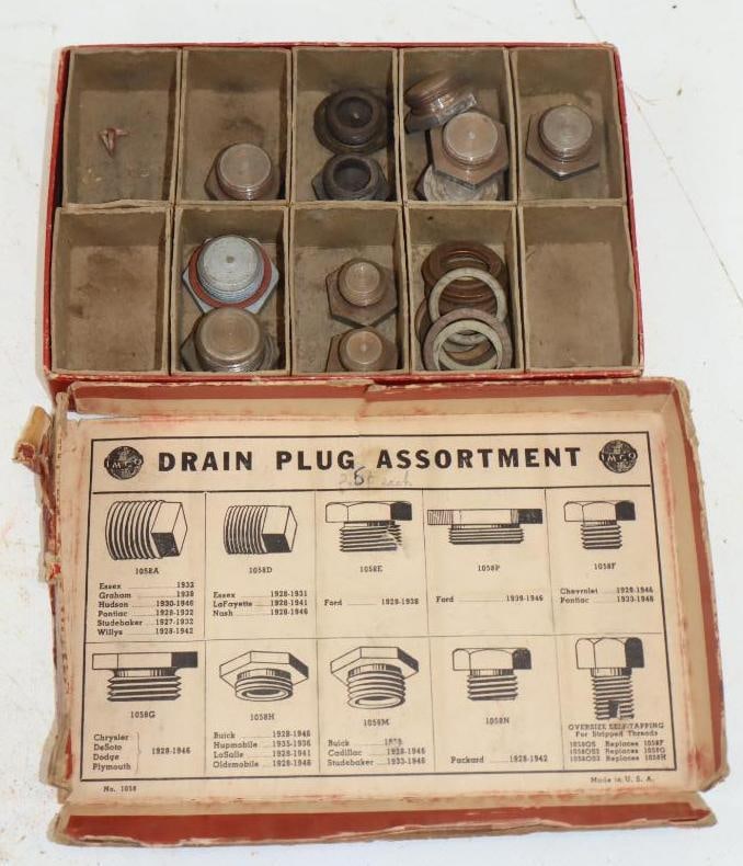 1940s Imco Drain Plug Assortment in Original Box - 2