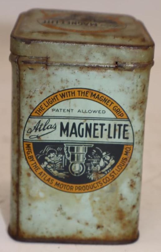 Atlas Motor Products Magnet-lite In Original Advertising Tin (1 of 5)