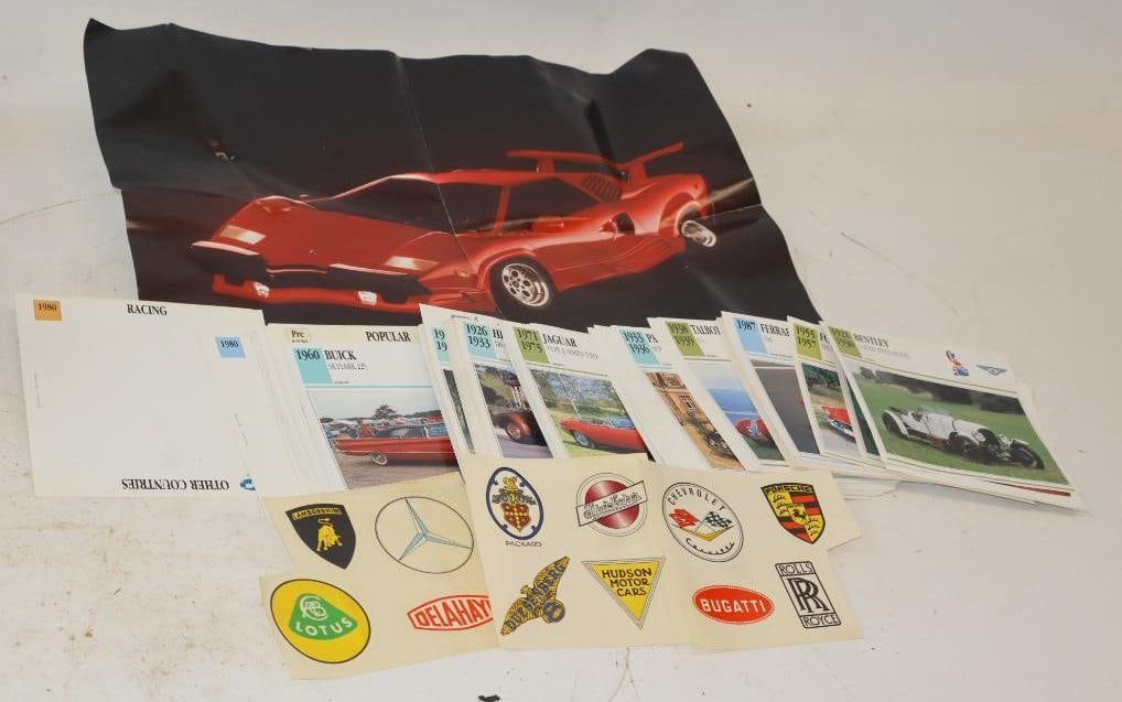 Large Group of Classic and Collector Car Info Cards With Original Storage Box (1 of 7)