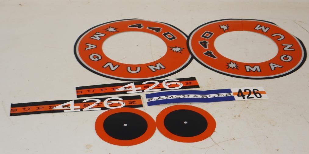 Group of 7 Dodge Super Stock 44 Magnum Car Decals (1 of 5)