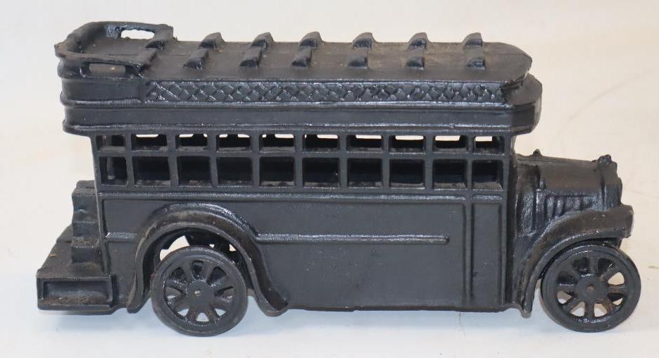 Reproduction Cast Iron Toy Bus (1 of 4)
