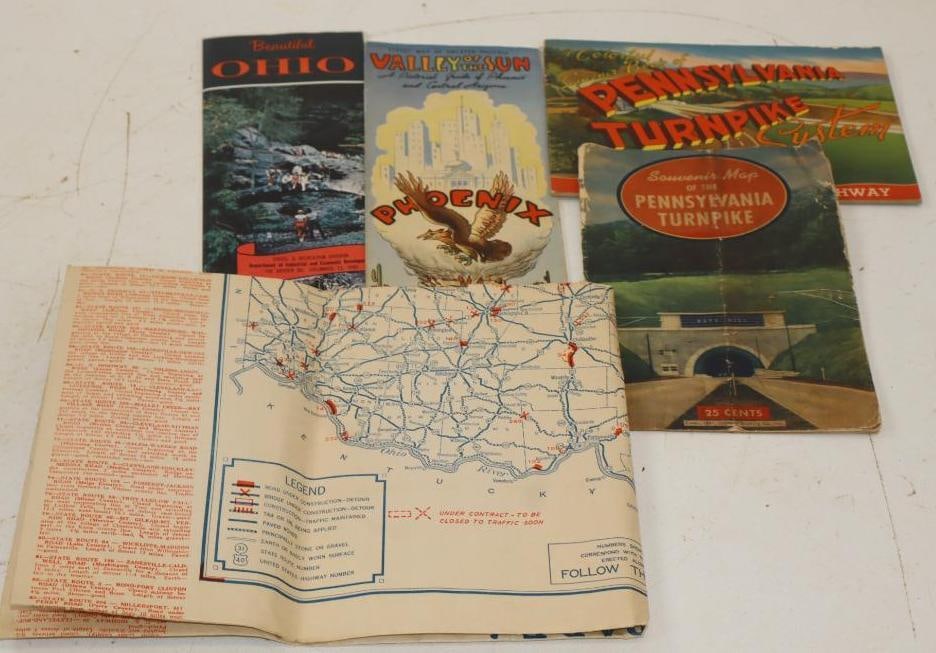 Group of 5 Pennsylvania, Ohio, and Phoenix Points of Interest and Road Maps (1 of 6)