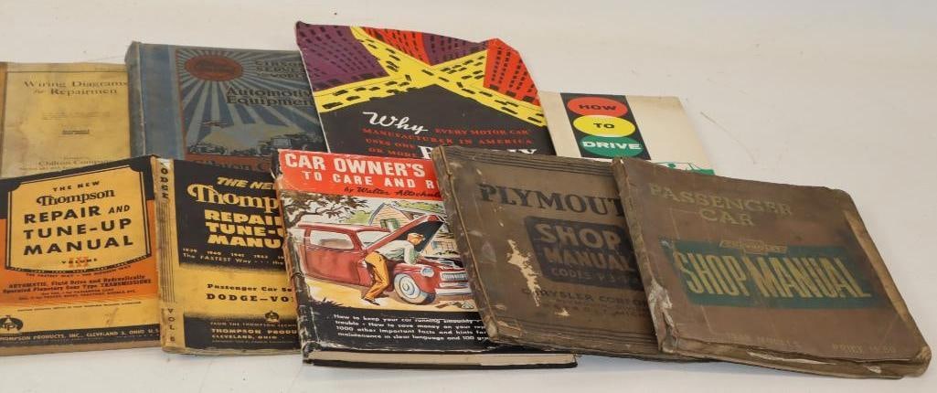 Group of 9 Early Automobile Repair Books and Manuals (1 of 8)