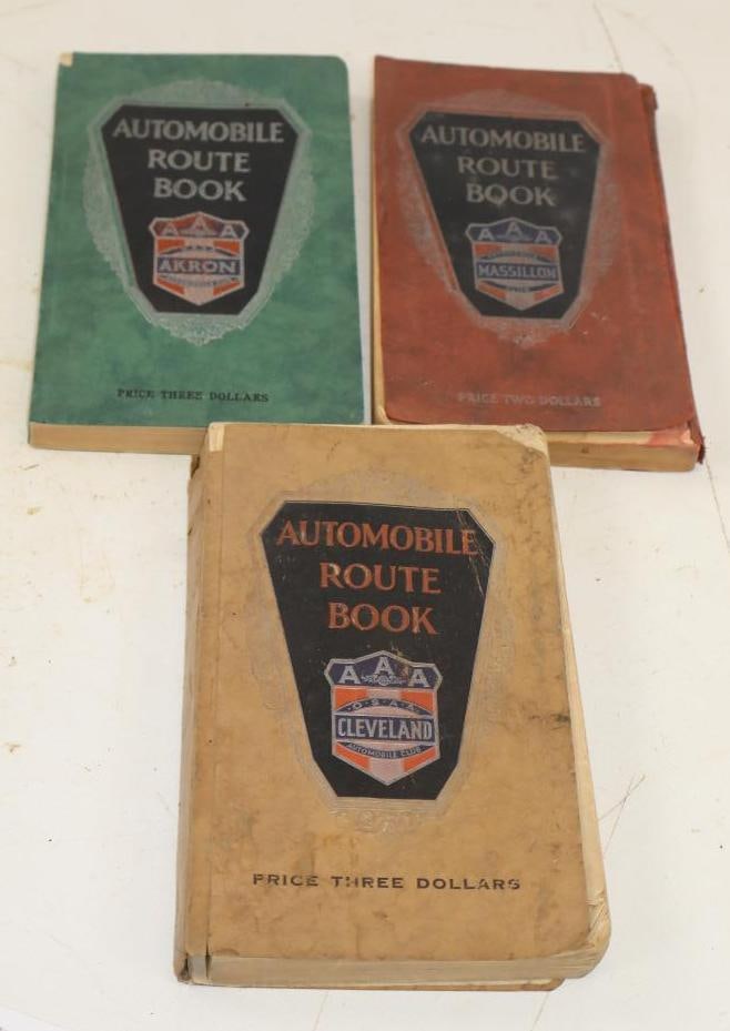 Group of 3 1920s Akron, Massillon and Cleveland Tour Books (1 of 4)
